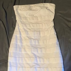 Strapless White Dress